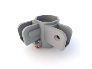 Leg socket + pin for Pro frame